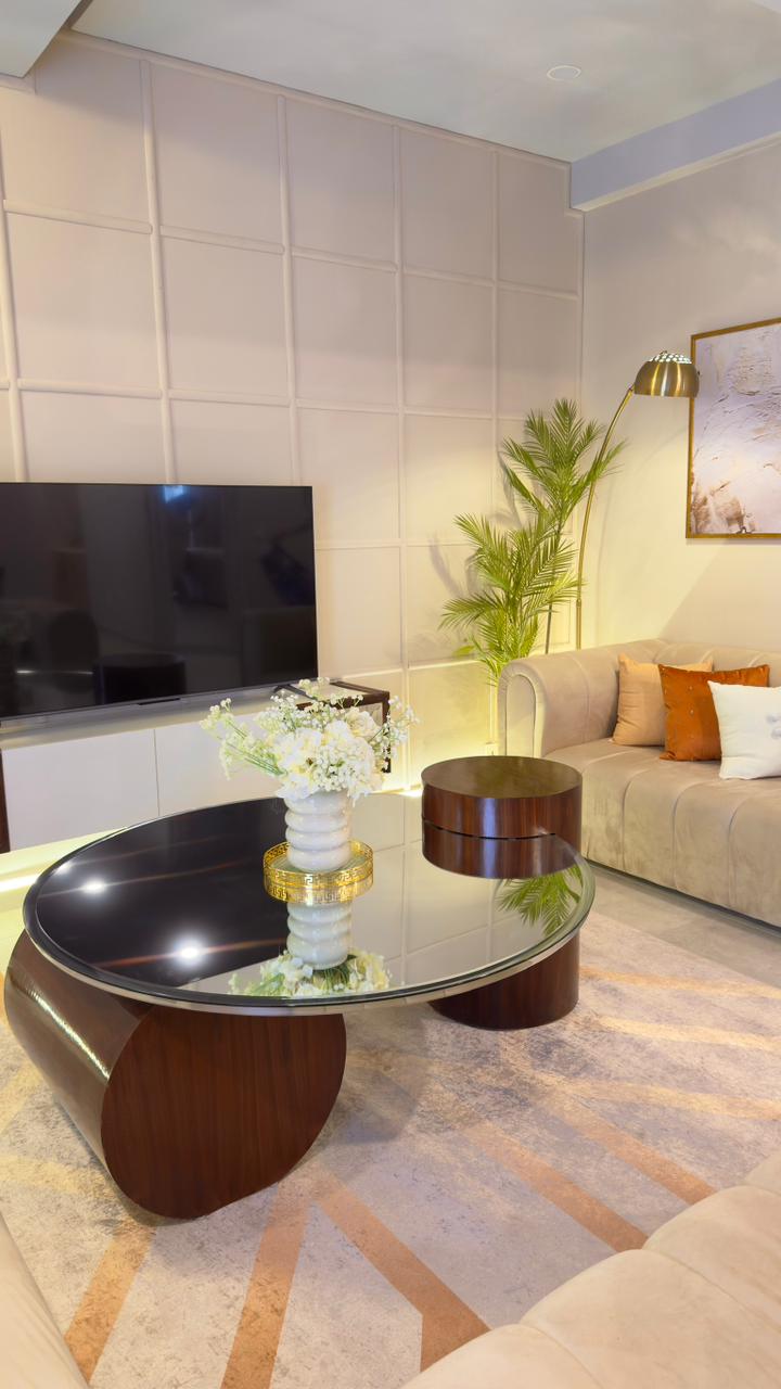 The Gilded Glass Center Table